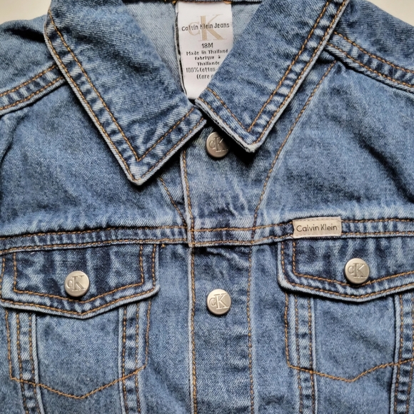 Vintage, Calvin Klein Jeans, Denim Jacket, 18 Months, Vintage Stonewash Blue - Picture 3 of 7